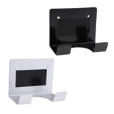 Maxbell Portable Wall Mount Hair Dryer Rack Holder w/ Hook for Universal Hair Dryer Silver