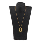 Maxbell Golden Barber Razor Necklace Pendant Personalized Alloy Neck Chain for Men