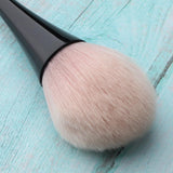 Maxbell 8.1' Super Soft Fluffy Loose Powder Brush Blush Makeup Beauty Tool Black