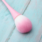 Maxbell 8.1' Super Soft Fluffy Loose Powder Brush Blush Makeup Beauty Tool Pink