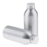 2pcs Empty Aluminum Bottle Cosmetic Storage Container Dispenser Bottle 120ml