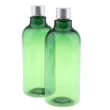 2Pcs Empty Travel Lotion Shampoo Bottles Refillable Containers 500mL Green