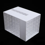 Maxbell 85 Grids Large Acrylic Makeup Organizer Holder Lipsticks Nail Polish Storage White