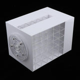 Maxbell 85 Grids Large Acrylic Makeup Organizer Holder Lipsticks Nail Polish Storage White