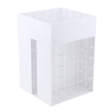 Maxbell 85 Grids Large Acrylic Makeup Organizer Holder Lipsticks Nail Polish Storage White