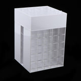 Maxbell 85 Grids Large Acrylic Makeup Organizer Holder Lipsticks Nail Polish Storage White