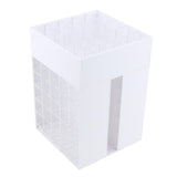 Maxbell 85 Grids Large Acrylic Makeup Organizer Holder Lipsticks Nail Polish Storage White