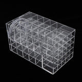 Maxbell Acrylic Rotating Lipstick Organizer Holder Spinning Lipgloss Tower Stand 65 Grids