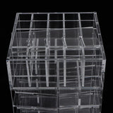 Maxbell Acrylic Rotating Lipstick Organizer Holder Spinning Lipgloss Tower Stand 65 Grids