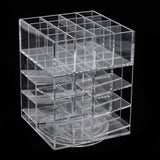 Maxbell Lipsticks Makeup Organizer 360-Degree Rotating, 40 Space Adjustable Multi-Function Lip Gloss Display,Large Capacity Fits Different Types of Cosmetics