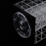 Maxbell Lipstick Organizer Lipgloss Holder Rotating Tower Acrylic Display Rack Clear Black Clear
