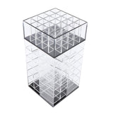 Maxbell Lipstick Organizer Lipgloss Holder Rotating Tower Acrylic Display Rack Clear Black Clear