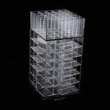Maxbell Lipstick Organizer Lipgloss Holder Rotating Tower Acrylic Display Rack Clear Black Clear