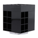 Maxbell 360 Rotating Acrylic Lipstick Tower Display Rack Lip Gloss Organizer Black