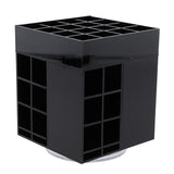 Maxbell 360 Rotating Acrylic Lipstick Tower Display Rack Lip Gloss Organizer Black