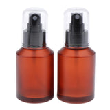 Maxbell 2x Refillable Travel Empty Glass Perfume Spray Bottle Atomiser Pump 60 ml