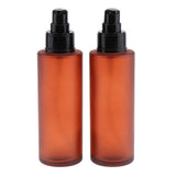 Maxbell 2pcs Empty Spray Pump Bottle Refillable Emulsion Lotions Bottle Glass 100ml