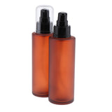 Maxbell 2pcs Empty Spray Pump Bottle Refillable Emulsion Lotions Bottle Glass 100ml