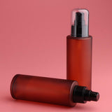 Maxbell 2pcs Empty Spray Pump Bottle Refillable Emulsion Lotions Bottle Glass 100ml