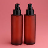 Maxbell 2pcs Empty Spray Pump Bottle Refillable Emulsion Lotions Bottle Glass 100ml