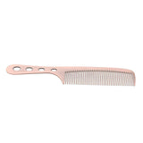 Maxbell Space Aluminum Antistatic Haircutting Styling Hairdressing Barber Comb Rose gold - Aladdin Shoppers