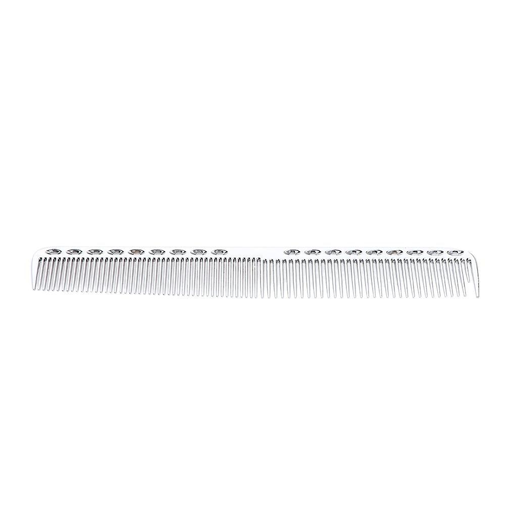 Maxbell 21.5cm 8.46 Pro Salon Hairdressing Aluminum Comb Anti Static Shiny Silver" - Aladdin Shoppers