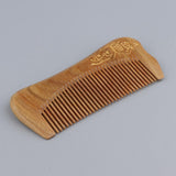 Maxbell Wide Tooth Natural Wooden Hair Comb Anti-static Massage Detangler Comb Character