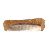Maxbell Wide Tooth Natural Wooden Hair Comb Anti-static Massage Detangler Comb Character
