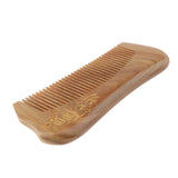 Maxbell Wide Tooth Natural Wooden Hair Comb Anti-static Massage Detangler Comb Character