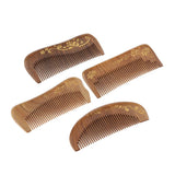 Maxbell Wide Tooth Natural Wooden Hair Comb Anti-static Massage Detangler Comb Character