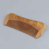 Maxbell Wide Tooth Natural Wooden Hair Comb Anti-static Massage Detangler Comb Character