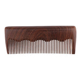 Maxbell 5" Premium Hand Made Wide Teeth Wood Comb Pocket Hair Brush Coarse Men Gift Plants