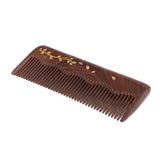 Maxbell 5" Premium Hand Made Wide Teeth Wood Comb Pocket Hair Brush Coarse Men Gift Plants