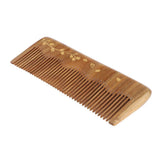 Maxbell 5" Handmade Wide Teeth Wood Comb Pocket Hairbrush Gift Plants
