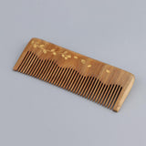 Maxbell 5" Handmade Wide Teeth Wood Comb Pocket Hairbrush Gift Plants