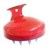 Maxbell Silicone Shower Shampoo Body Wash Dandruff Brush Hair Scalp Massager Shiny red