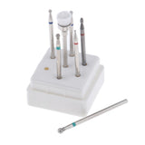 Maxbell 7Pcs Cuticle Clean Nail Files Drill Bit Set Manicure Electric Rotatory Burrs