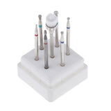 Maxbell 7Pcs Cuticle Clean Nail Files Drill Bit Set Manicure Electric Rotatory Burrs