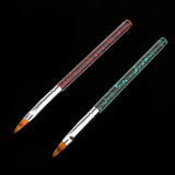 Maxbell 2Pcs Pro Nail Art Acrylic Brushes Set Dotting Painting Pens Manicure Tools