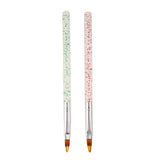Maxbell 2Pcs Pro Nail Art Acrylic Brushes Set Dotting Painting Pens Manicure Tools