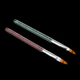 Maxbell 2Pcs Pro Nail Art Acrylic Brushes Set Dotting Painting Pens Manicure Tools