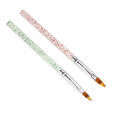 Maxbell 2Pcs Pro Nail Art Acrylic Brushes Set Dotting Painting Pens Manicure Tools