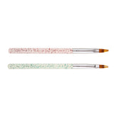 Maxbell 2Pcs Pro Nail Art Acrylic Brushes Set Dotting Painting Pens Manicure Tools