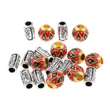 Maxbell 18x Alloy Spacer Beads Hair Braiding Jewelry Making DIY Necklace Pendants 04