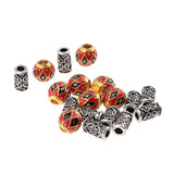 Maxbell 18x Alloy Spacer Beads Hair Braiding Jewelry Making DIY Necklace Pendants 05