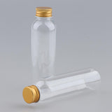 Maxbell 10x 120ml Empty Refillable Bottles for Travel Makeup Lotions Wash Shampoo Golden Cap