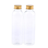 Maxbell 10x 120ml Empty Refillable Bottles for Travel Makeup Lotions Wash Shampoo Golden Cap