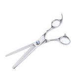 Maxbell 4pcs Stainless Steel Thin Hair Scissors Cutting Shears Barber Tools Silver Shimmer