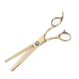 Maxbell 4pcs Stainless Steel Thin Hair Scissors Cutting Shears Barber Tools Golden Shimmer