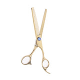 Maxbell 4pcs Stainless Steel Thin Hair Scissors Cutting Shears Barber Tools Golden Shimmer